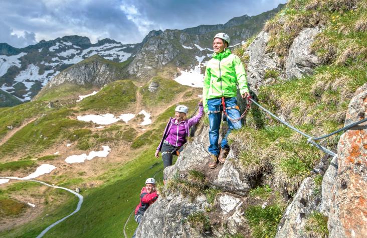 Klettersteige auf der Schlossalm