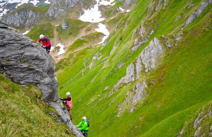 Klettern auf der Schlossalm