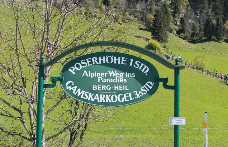 Etwa 1 Stunde ist man am alpinen Weg ins Paradies unterwegs..