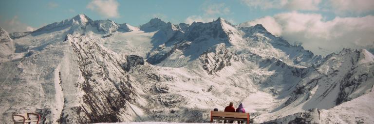 Am Gipfel ist es bereits winterlich!