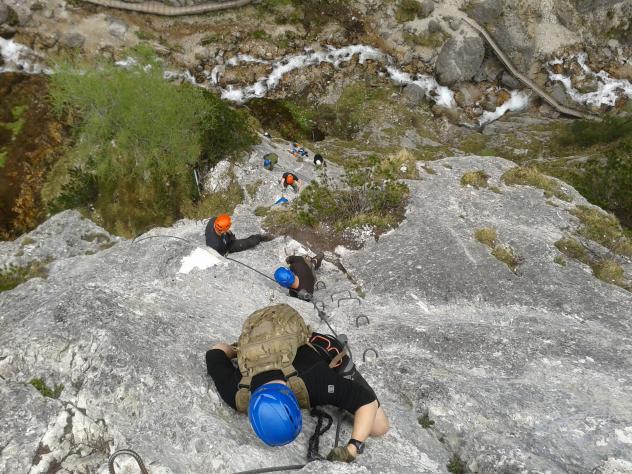 Am Klettersteig hoch hinaus
