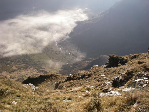 Blick hinab nach Sportgastein