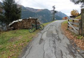 Die Einfahrt zum Bertahof Trail