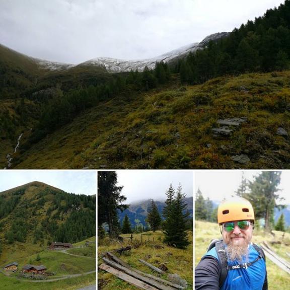 Auch wenn der Schnee schon ins Tal schaut, wird mein bike noch nicht eingewintert #gastein #visitgastein #bikegastein #mountainbike #flyer #flyerbikes #mtbgastein #salzburgerland #austria