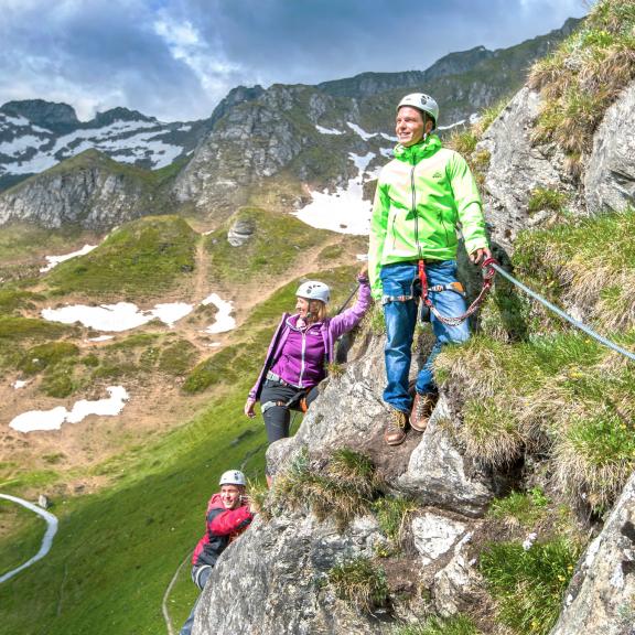 Klettersteige auf der Schlossalm